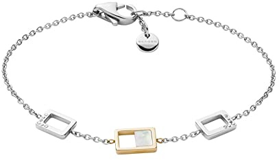 SKAGEN Damen Gliederarmband Agnethe Perlmutt zweifarbig, SKJ1429998