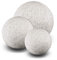 trendlights24 Stone IP65 Kugelleuchte für Garten - 3er Set 20+30+50 cm Kugel Außenleuchte Naturstein Optik - für E27 230V - winterfest - Erdspieße