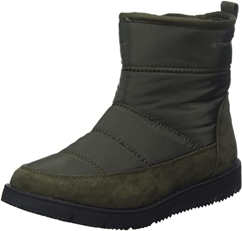 Tom Tailor Damen 4293114 Stiefelette, Khaki, 40 EU