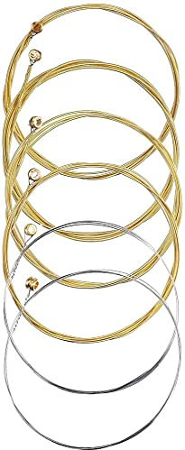 Corde per Chitarra Acustica - Set di corde in rame per chitarra Acustica con corde di rame per chitarra, colore: oro
