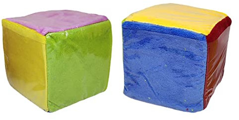 chiwanji Pezzi da 4 Pollici con Tasche Trasparenti Dadi 'apprendimento attività di apprendimento e Personalizzabili Dadi per