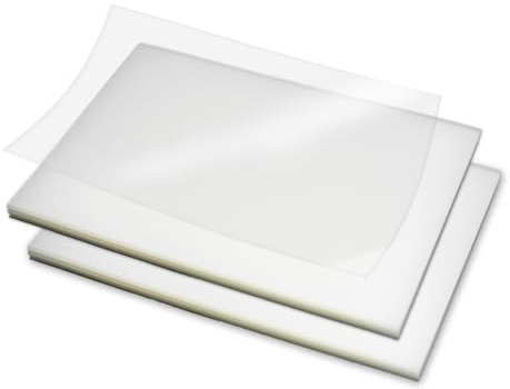 RAYSON PP-Einbanddeckel, A4, 0,3mm, Halbtransparent, 50 Stück | Leichtes, halbtransparentes Deckblatt aus Polypropylen. Schützt diskret vor Schmutz für den täglichen Gebrauch