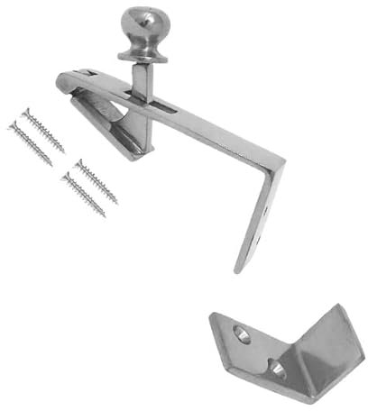 TERF® Polished Chrome Counter Flap Catch and Stay Bar Shop Counterflap Catch including Fixing Screw - Pack of 1