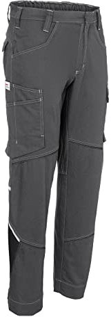 KÜBLER Workwear | KÜBLER ICONIQ Cotton Arbeitshose | anthrazit/schwarz | Größe 66