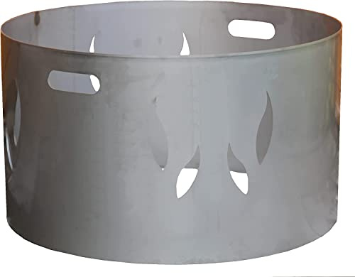 Aufsatz Feuertonne Edelstahl 730 mm für Feuerschale 750 mm 75 cm