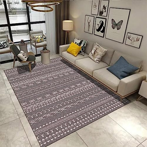 DJHWWD Salon auslegware deko Schlafzimmer Tapis rectangulaire d'intérieur Chambre à Coucher Tapis gris à poils ras Tapis de Salle à Manger Kamin deko teppichmatte 40X60cm