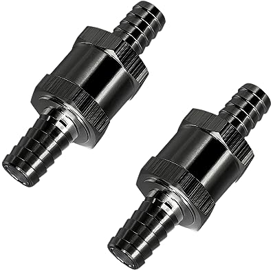 JNNJ Kraftstoff Rückschlagventil für Auto, Kraftstoff Rückschlagventil Rückschlagkraftstoffleitung,2 Stück Auto Vergaser für Benzin Dieselöl Pflanzenöl Wasser(12mm)