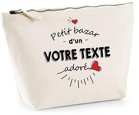 Trousse Personnalisable | Pochette Toilette Maquillage Fourre Tout à Personnaliser - Idée Cadeau Collègue Ami(e) Pot de départ Retraite Fête des Mères Pères (Homme Adoré)