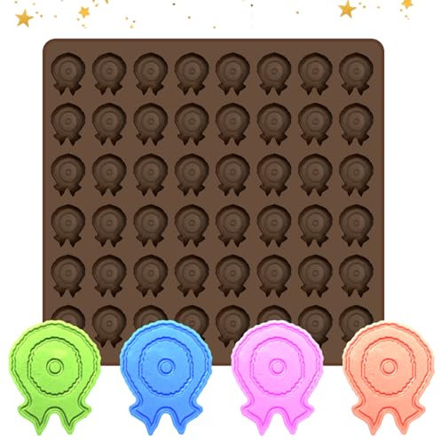 Schokoladenform für Weihnachtsthema, Antihaft Weihnachten Pralinenform, Silikonform für Weihnachten mit Form von Kranz, für Schokolade, Muffins, Fondant(48 Mulden)