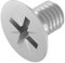 SECCARO Tornillo avellanado M5 x 7 mm, acero inoxidable V2A VA A2, DIN 965, Phillips / PZ, rosca completa, 20 unidades