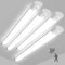4 Stück 45W LED Feuchtraumleuchte mit Bewegungsmelder, 4950LM 150CM LED Röhre, IP65 Wasserdicht Kellerleuchte, Deckenlampe mit Bewegungsmelder für Büro Flur Treppe Garage Abstellraum, 4000K