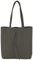 modamoda de - T253 - Ital. Henkeltasche mit Innentasche aus Leder, Farbe:Graphitgrau