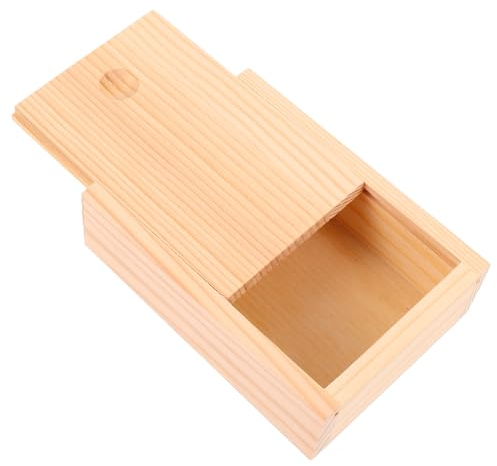 Abaodam Holz Aufbewahrungsbox Ausziehbar Für Spielkarten Und Kleine Gegenstände Glatte Abgerundete Kanten Praktische Für Kartenhalter Und Diy Fotos Vielseitige Geschenk Ordnungsbox