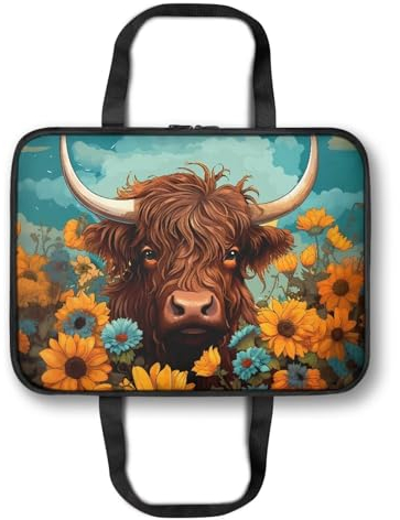 ZUXONGSY Highland Cow Insulated Casserole Dish Carrier Bag Cattle Wildlife Casserole Carriers for Hot or Cold Food Western Insulated Casserole Carrier 9X13