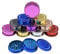 Plastic Herb Grinder 3 Part Magnetic Shark Teeth Assorted Colours, 60mm 3 Piece Herb Grinders, Portable and Pocket Size, Smell Proof Airtight Stash Compartment (Chrome-B)