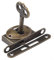 HEBEOT Serratura vintage per armadietti, antica serratura per cassetti, serratura per mobili antichi per scatole di gioielli, scatole di legno, cassetti, armadio 5,6 cm x 2 cm (1 pezzo)