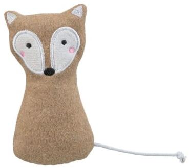 TRIXIE Katzenspielzeug Stofffuchs mit Baldrian 13cm