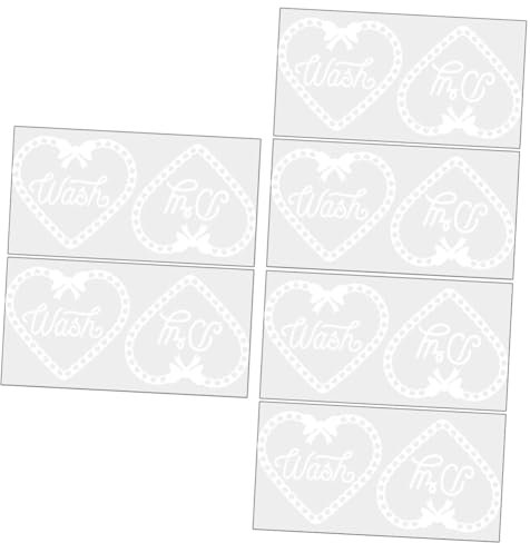 HOMSFOU 6pièces Autocollants Muraux Créatifs Pour Lave-linge Lot De Décorations Étanches Et Transparentes Pour Salle De Lavage Accessoires Pratiques Et Esthétiques