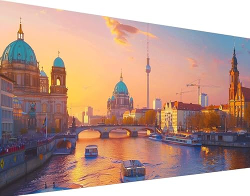 5D Diamond Painting Indien Diamant Painting Bilder, Landschaft Diamond Painting Erwachsene Kinder DIY 5D Stickerei Kreuzstich Basteln Diamond Painting XXL 50x100cm, Wand Zimmer Deko Geschenk 2-6