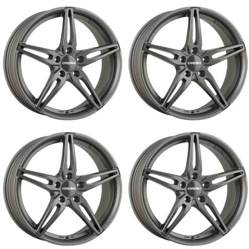 4x Carmani Felgen Alufelgen 15 Oskar 7,5x18 ET40 5x114,3 hyper gun kompatibel mit Peugeot 4007 4008