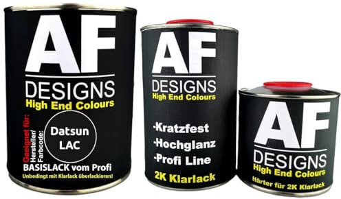 Juego de pintura para coche de 2,5 L, adecuado para Datsun LAC Purple Perl Clear Coat Endurecedor Base Barniz Reparación Pintura Listo para Pulverizar