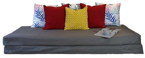 Cosy Burrows Schonbezug für Fyresdal Daybed Matratzenbezug für Sofa-zu-Bett, Umbau, passend für zwei 80 x 200 cm Matratzen (nicht im Lieferumfang enthalten), Hemnes Brimnes Flekke (Graphitgrau)