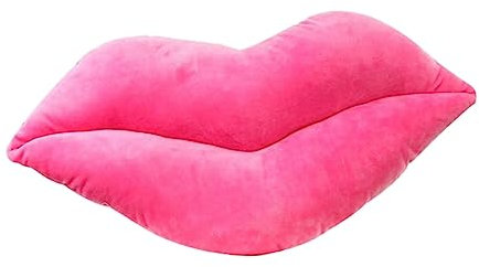 MOBUTOFU Kissen Lippenform Dekokissen Für Sofa Pinkes Plüsch Kissen Füllung Aus Pp-Baumwolle Für Heimdekoration