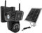 RASTKY Cámaras de Seguridad WiFi con Batería de Doble Lente y Energía Solar 4K, Cámara de Vigilancia Exterior HD de 8MP y 4G con Detección Humana para el Hogar