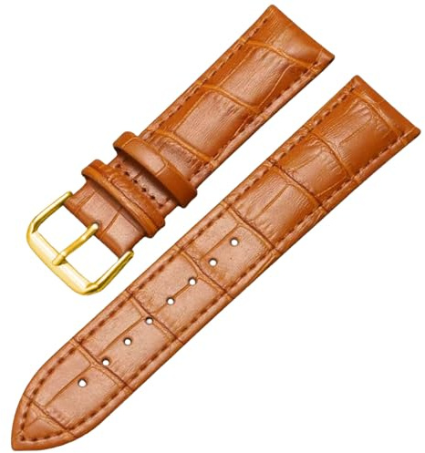 Aoeiwv Uhrenarmbänder Echtes Leder Uhrband Alligator Geprägtem Lederarmband Ersatzarmbänder Echtleder Armband 12 13 14 15 16 17 18 19 20 21 22 23 24 mm für Herren Damen