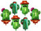 UPKOCH 6piezas Decoración De Fiesta De Cumpleaños Globos De Cactus Unidades Color Melocotón