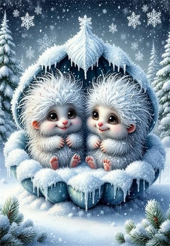 Puzzles für Erwachsene 30 Teile - DIY Puzzle Süße Tiere im Winter - EIN Herausforderndes Kunst,Puzzlespiele für Pädagogisches Spiel Die Ganze Familie als Wanddekoration und Geschenk
