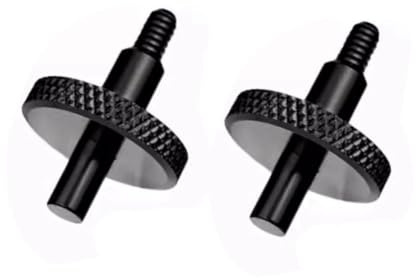 Yarryuter Cello Brücken Schrauben 2 Stück Verstellbare Kontrabass Brücken Schraubenzubehör Teil Schwarz
