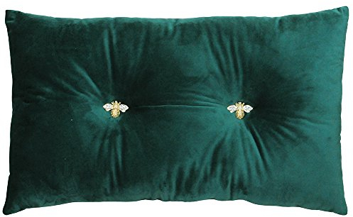 Paoletti Bumble Pre-Filled Kissen, Polyester, Smaragd, 30 x 50cm