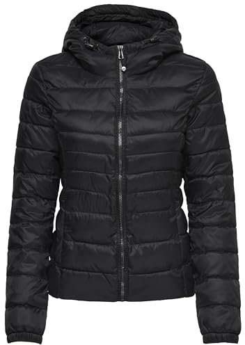 ONLY Onltahoe Hood Jacket Otw Noos, Giacca Donna, Nero (Black Black), 44 (Taglia Produttore: XX-Large)