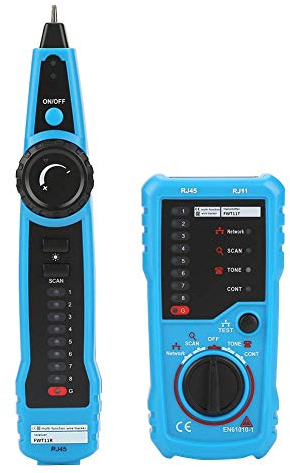 Qinlorgo Cable Locator FWT11 Multifunction Handheld RJ11 RJ45 Telephone Wire Tracker Ethernet LAN Network Cable Detector