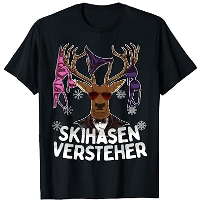 Skihasen Versteher Apres-Ski Party Crew Aufreisser Hirsch T-Shirt