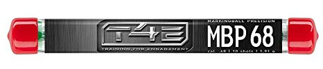 T4E Paintball Kugeln MAB 68 Prec, Munition Kaliber 0.68, 10 Stück, Markingballs, grün