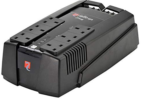 Riello UPS iPlug (IPG) gruppo di continuità – 600 – 800 VA – 6 prese UK da 13 A, 2 prese IEC, batteria di backup per PC, console di gioco e home office (600 VA)