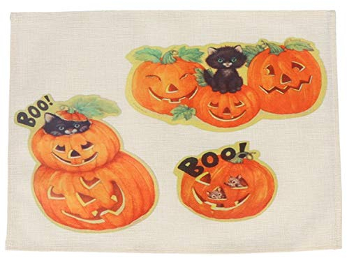2 Pz tovagliette sottopiatto tampone piatto tappetino per ciotola Halloween tovaglietta Cuscinetti isolanti