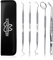 Dentaplex Plaque Remover for Teeth Oral Dental Care Kit 5 Pcs for Teeth Cleaning Whitening Tartar Remover Calculus Removal Tools Tooth Picks Dentist Mirror and Tweezers for Personal & Pets use