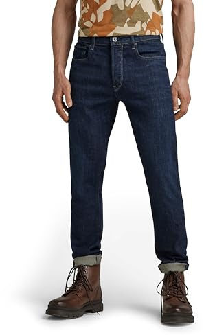 G-Star Men's 3301 Slim Fit Jeans, Blue (worn in deep marine 51001-B767-C602), 36W / 34L