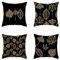 AKIS Home Kissenbezug 45x45cm 4er-Set mit Blatt Muster Kissenbezüge für Sofa Büro Wohnzimmer Wohndeko Moderne Kissenhülle Ahornblatt…