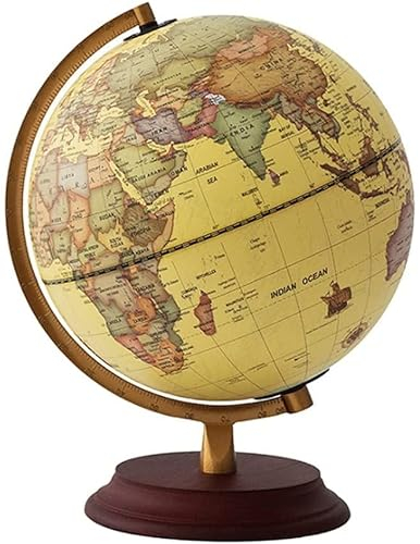 Globus Vintage Weltkugel, Antik, dekorativer Desktop-Globus, Geographie, pädagogische Erdkugeln mit Ständer, klein für Kinderkugeln Aktualisiert