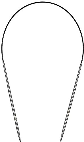 Aeelike Rundstricknadel Set 3,25 mm, Edelstahl Rundstricknadeln mit Farbiges Stahlseil, 40 cm Metall Rundstricknadeln Set, Ergonomische Stricknadeln Rundstricknadel für Socken, Ärmel, Hüte