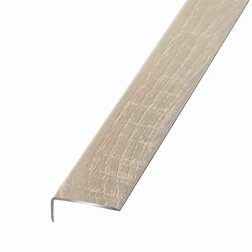 L-förmiger Boden-Treppenkantenschutz, Vinylboden-Treppenstufen, Kantendekoration, Laminat-/Fliesen-Randstreifen-Übergangsstreifen, 90 cm lang (Size : Style1)