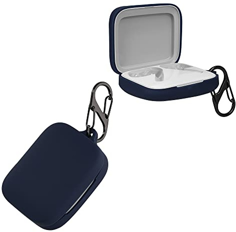 kwmobile Hülle kompatibel mit OnePlus Buds Pro 2 Hülle - Kopfhörer Case - TPU Silikon Cover - Schutzhülle in Dunkelblau