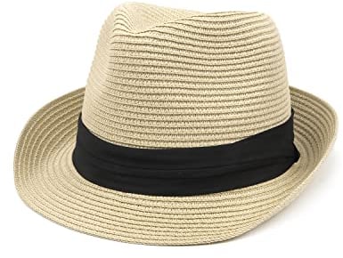 Zylioo Strohhut Größe S,Panamahut Kleiner Kopf,Sonnenhut Kleine Größen,Small UV Sommerhut Urlaub Strandhut