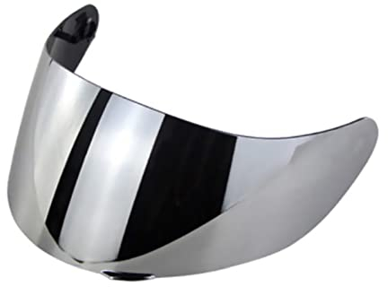 Shkalacar Motorrad Helmvisier, Windschutz Helm Objektiv Visier, Vollgesichts Helmlinsenvisier Ersatz für AGV K1 K3SV K5