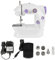Machine à Coudre Portable avec 2 Vitesses et 12 Points-Mini Machine à Coudre avec Pédale, Aiguille de Rechange, Coupe-fil et Lampe de Travail, Machine à coudre pour débutants (202)