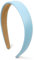 Ruzister® Bandeau bleu clair pour femme - Bandeau en cuir synthétique pour femme et fille - En plastique dur - Couleur unie